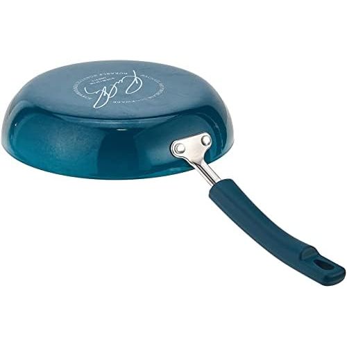  [아마존베스트]Rachael Ray Brights Deep Nonstick Frying Pan / Fry Pan / Skillet - 9.5 Inch, Marine Blue