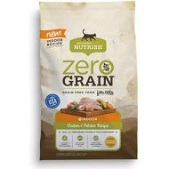 Rachael Ray Nutrish Zero Grain Dry Cat Food for Indoor Cats, Grain Free