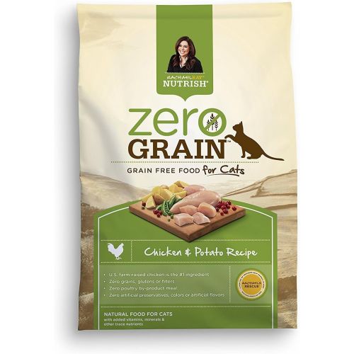  Rachael Ray Nutrish Zero Grain Dry Cat Food for Indoor Cats, Grain Free