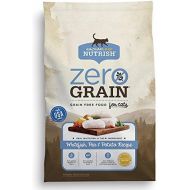 Rachael Ray Nutrish Zero Grain Dry Cat Food for Indoor Cats, Grain Free