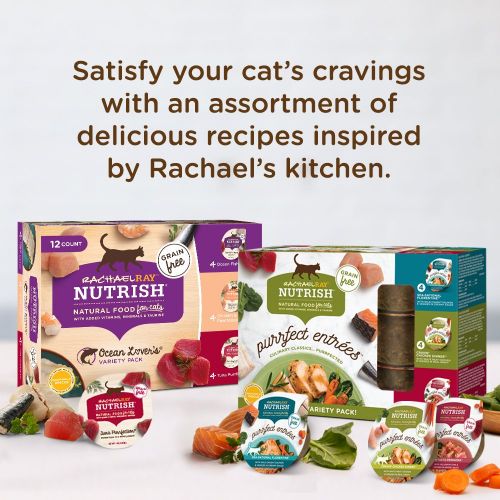  Rachael Ray Nutrish Indoor Complete Chicken with Lentils & Salmon Recipe Dry Cat Food, 14 Pounds