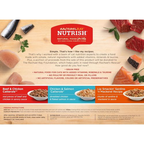  Rachael Ray Nutrish Natural Wet Cat Food, Grain Free