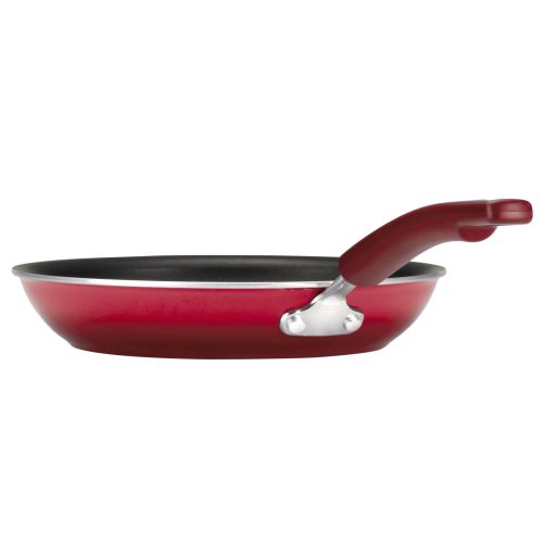  Rachael Ray Hard Enamel 14 Piece Cookware Set in Red Gradient