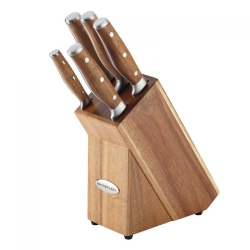  Rachael Ray Cucina Cutlery 6 Piece Cutlery Set in Acacia Wood