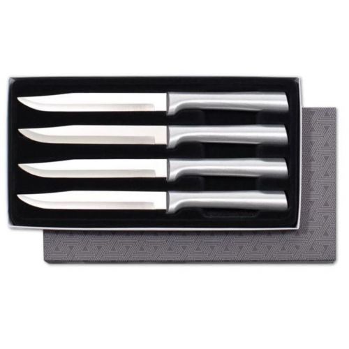  Rada Cutlery S55 4-Piece Utility Steak Knife Set, Aluminum Handles