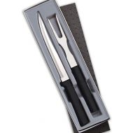 Rada Cutlery Carving Knife Set ? Stainless Steel 2-Piece Carving Set With Stainless Steel Black Resin Handles