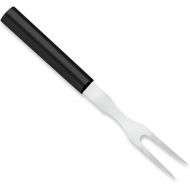 Rada Cutlery Carving Fork Stainless Steel Tine Steel Resin Made in USA, 9-1/2 Inches, Black Handle