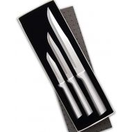 Rada Cutlery Housewarming Knife Gift Set ? 3 Piece Stainless Steel Knives With Brushed Aluminum Handles Made in the USA