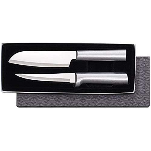  Rada Cutlery Two Piece Knife Stainless Steel Cook’s Choice Gift Set with Aluminum, 8 Inches, Silver Handle