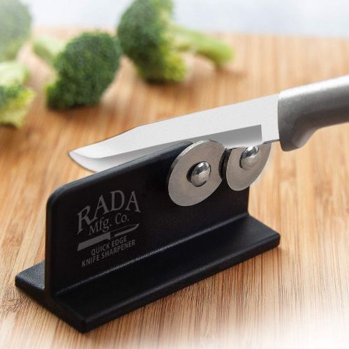  Rada Cutlery Quick Edge Knife Sharpener ? Stainless Steel Wheels Made in the USA