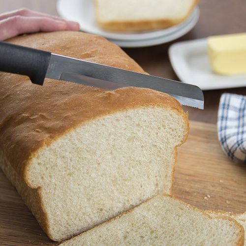  [아마존베스트]Rada Cutlery Bread Knife Serrated Blade with Stainless Steel Resin Made in The USA, 6 Inches, Black Handle
