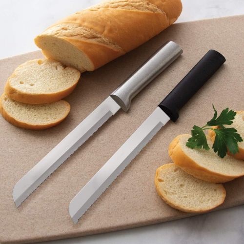  [아마존베스트]Rada Cutlery Bread Knife Serrated Blade with Stainless Steel Resin Made in The USA, 6 Inches, Black Handle