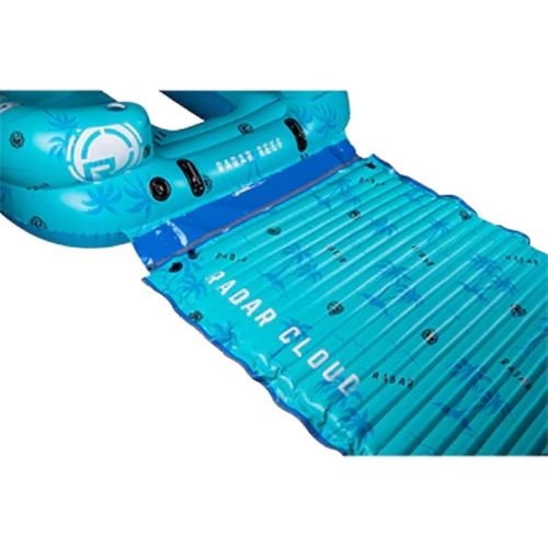  Radar Cloud Water Floating Mat, Blue Palms, 5x10 feet