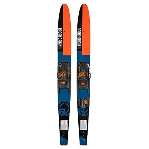  [아마존베스트]Radar Water Ski Combos - Origin Combos w/Adj Horseshoe Bindings - Black/Blue/Orange (2019)