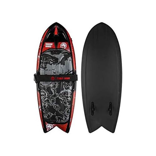  [아마존베스트]Radar Skis Radar Hawk Kneeboard - Black/Red (2019)