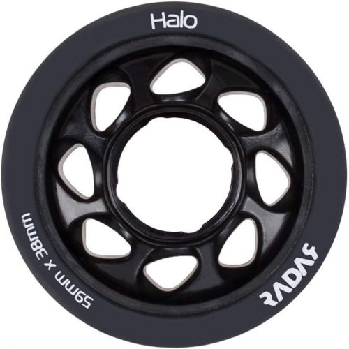  Radar Wheels - Halo - Roller Skate Wheels - 4 Pack of 38mm x 59mm Wheels
