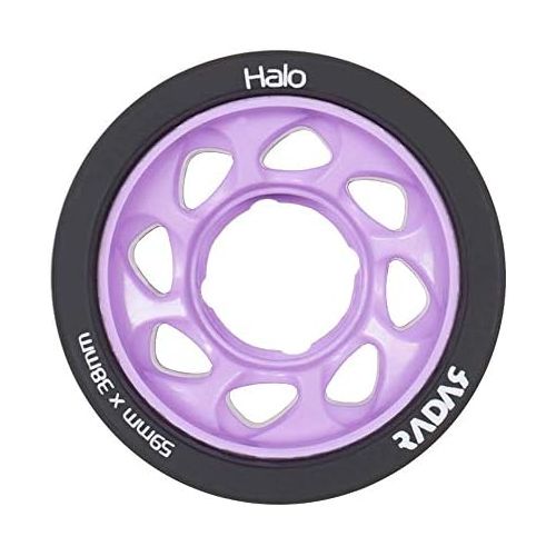  Radar Wheels - Halo - Roller Skate Wheels - 4 Pack of 38mm x 59mm Wheels