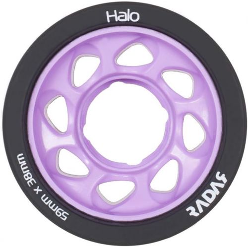  Radar Wheels - Halo - Roller Skate Wheels - 4 Pack of 38mm x 59mm Wheels