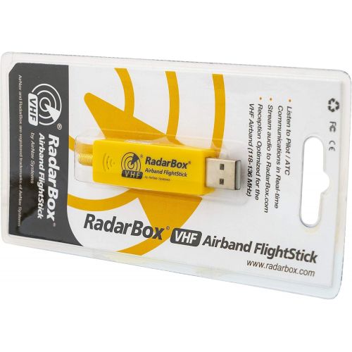  [아마존베스트]AirNav RadarBox FlightStick VHF - Airband USB Receiver with Integrated Filter, Amplifier and ESD Protection