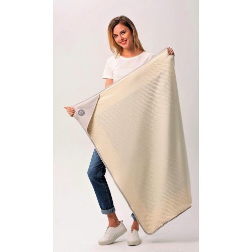  Radia Smart Protective Belly Pregnancy Baby Large Blanket Improved Version, Organic, Anti-Radiation, Radiation Shielding, EMF Protection Blanket, Woman, Pregnancy Protection,110cmx90cm, 43x35’