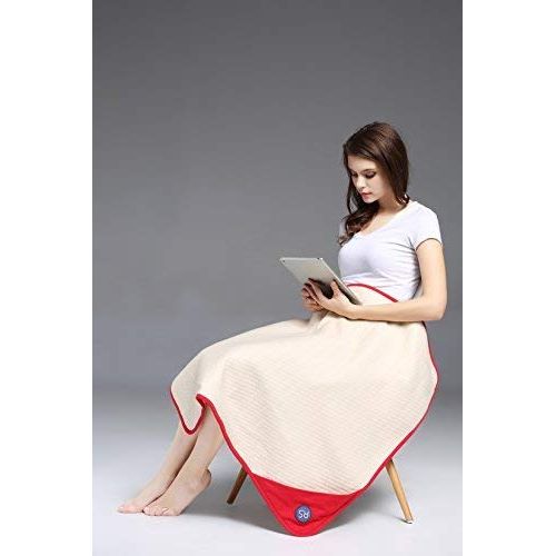  Radia Smart Protective Belly Pregnancy Baby Blanket, Organic, Anti-Radiation, Red, 35”x30