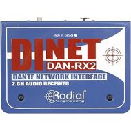 Radial DiNET DAN-RX2 2-Channel Dante Network Receiver