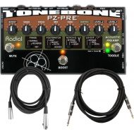 Radial Engineering ToneBone PZ-Pre Instrument Preamp Pedal DI w/ 2 Cables