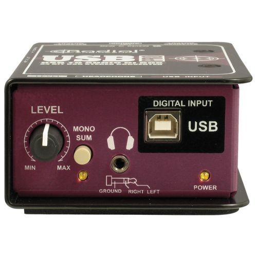  Radial USB-Pro Digital USB DI for Laptops wPolish Cloth and 2 Cables