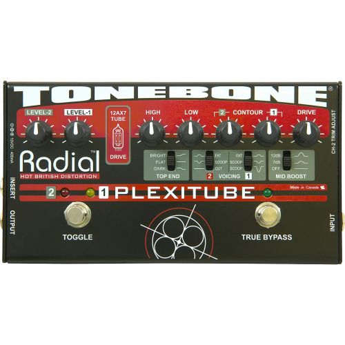  Radial Engineering},description:2-channel tube distortion pedal combines the natural warmth and harmonic generation of a 12AX7 tube with the control and saturation of Radials uniqu