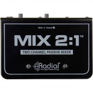 Radial Engineering},description:The MIX 2:1 is a simple yet highly useful mixer that passively sums two audio channels down to one. This enables you to easily sum the stereo output