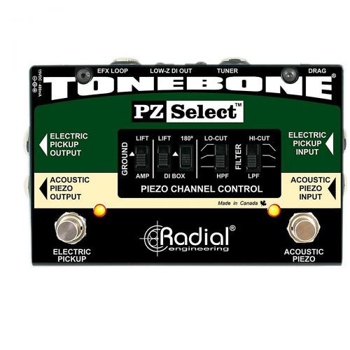  Radial Engineering},description:The Radial PZ Select is a unique pedal designed to work with todays new breed of electric guitars and basses that employ both magnetic and piezo pic