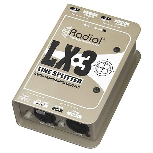  Radial LX3 3-Channel Balanced Line Splitter W Isolation