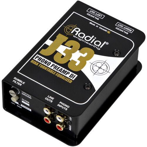  Radial Engineering J33- Turntable Preamp and Direct Box