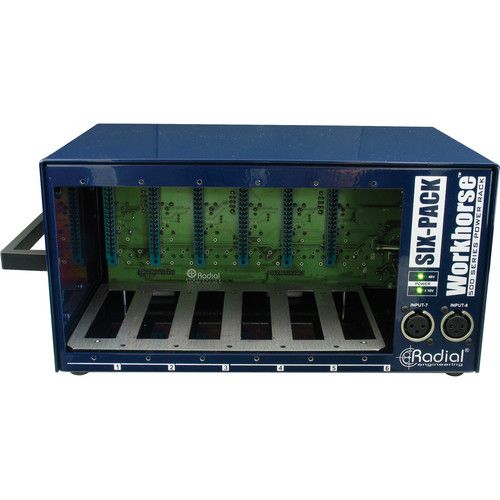  Radial Engineering SixPack 6-Slot Desktop Power Rack for 500 Series Modules