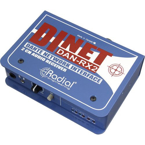  Radial Engineering DiNET DAN-RX2 2-Channel Dante Network Receiver