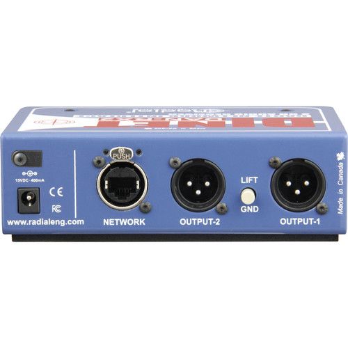  Radial Engineering DiNET DAN-RX2 2-Channel Dante Network Receiver