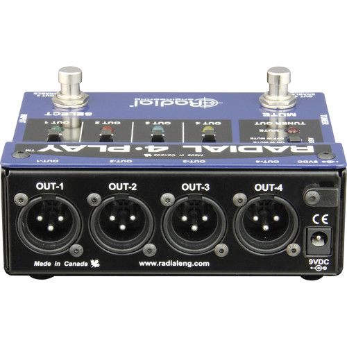  Radial Engineering 4-Play Multi-Output DI Box