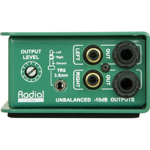  Radial Engineering J-ISO Stereo 4 dB to -10 dB Converter with Jensen Transformers