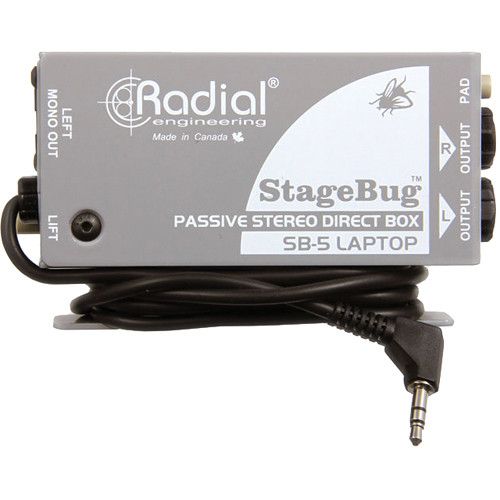  Radial Engineering StageBug SB-5 Stereo Laptop DI