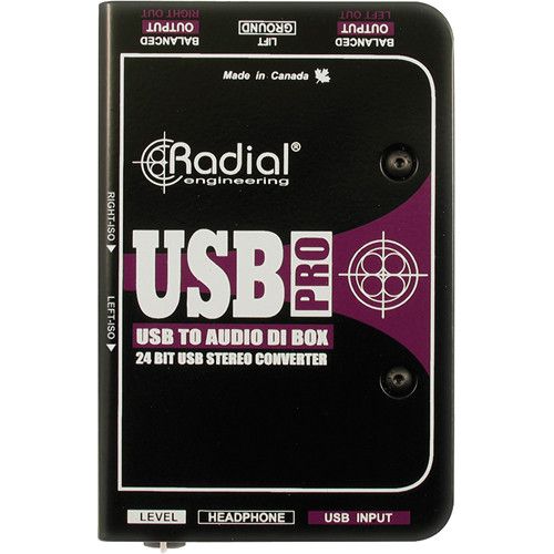  Radial Engineering USB-Pro Stereo USB Laptop DI