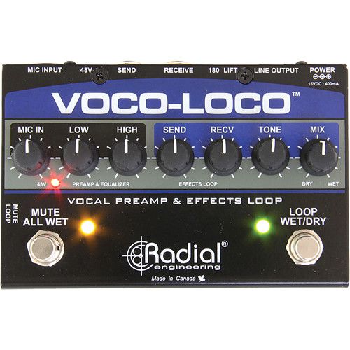  Radial Engineering Voco-Loco Effects Switcher for Voice or Instrument