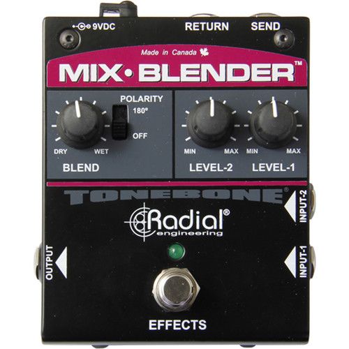  Radial Engineering Mix-Blender Dual Input Guitar Mixer with Insert Loop