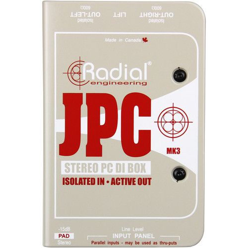  Radial Engineering JPC Active Direct Box for Laptop Computers