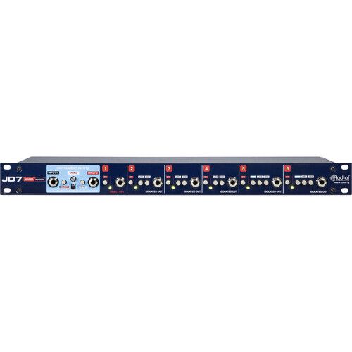  Radial Engineering JD-7 - 1x7 Guitar Signal Distribution Amplifier