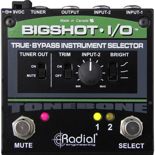  Radial Engineering BigShot i/o True-Bypass Instrument Selector with LEDs