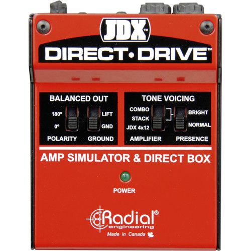  Radial Engineering JDX Direct Drive Amp Simulator and DI Box