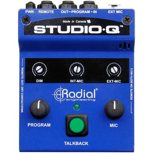  Radial Engineering Studio-Q Talkback Interface with Built-In Mic