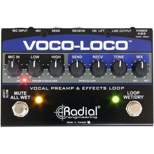  Radial Engineering Voco-Loco Vocal Preamp and Effect Switcher