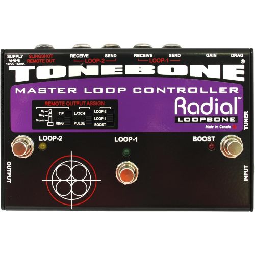  Radial Engineering Radial Tonebone Loopbone Effects Pedal Looper Pedalboard Master Control With Slingshot Remote