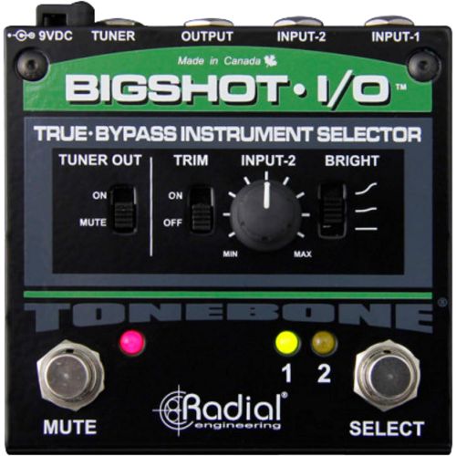  Radial Engineering Big Shot i/o True Bypass Instrument Selector Pedal